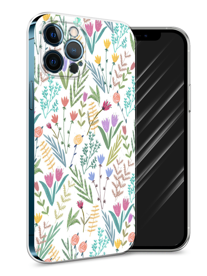

Чехол Awog на Apple iPhone 12 Pro Max / Айфон 12 Pro Max "Полевые цветы рисунок", Разноцветный, 12750-8