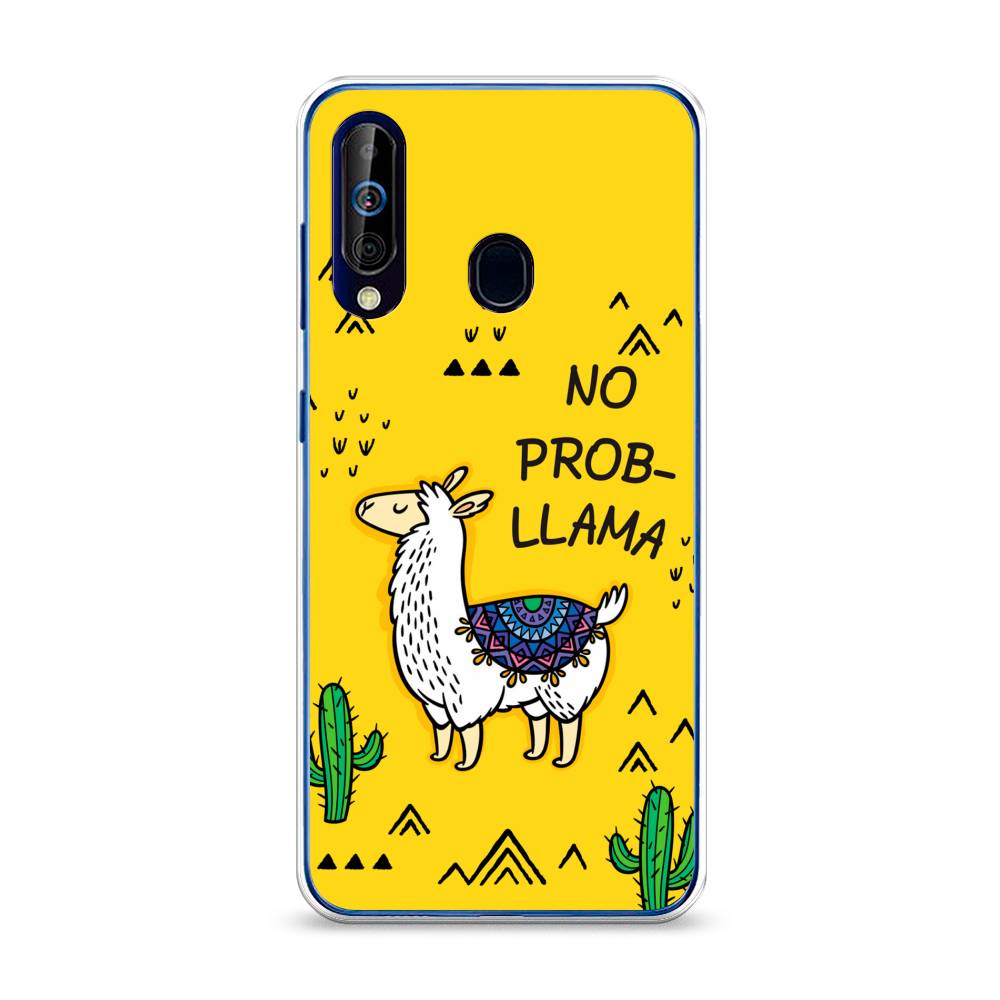 фото Силиконовый чехол "no probllama" на samsung galaxy a60 awog