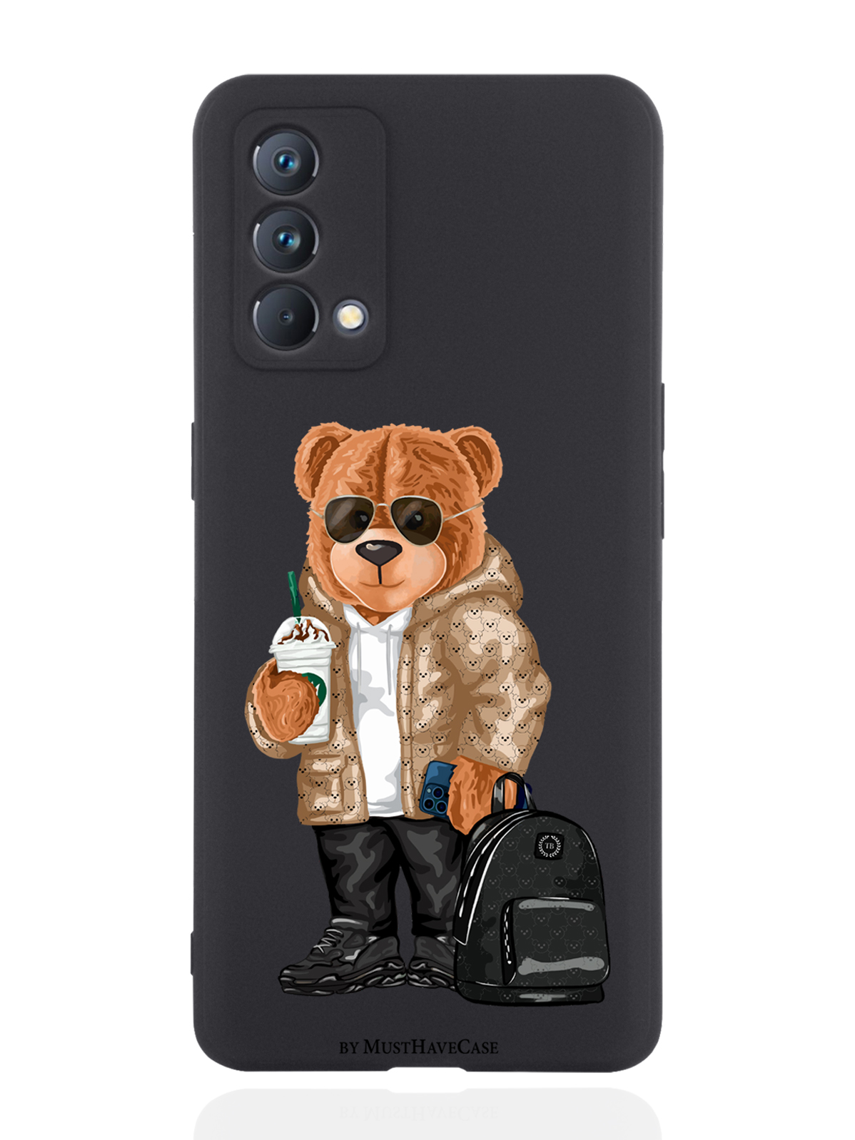 фото Чехол musthavecase для realme gt master edition tony style в очках черный