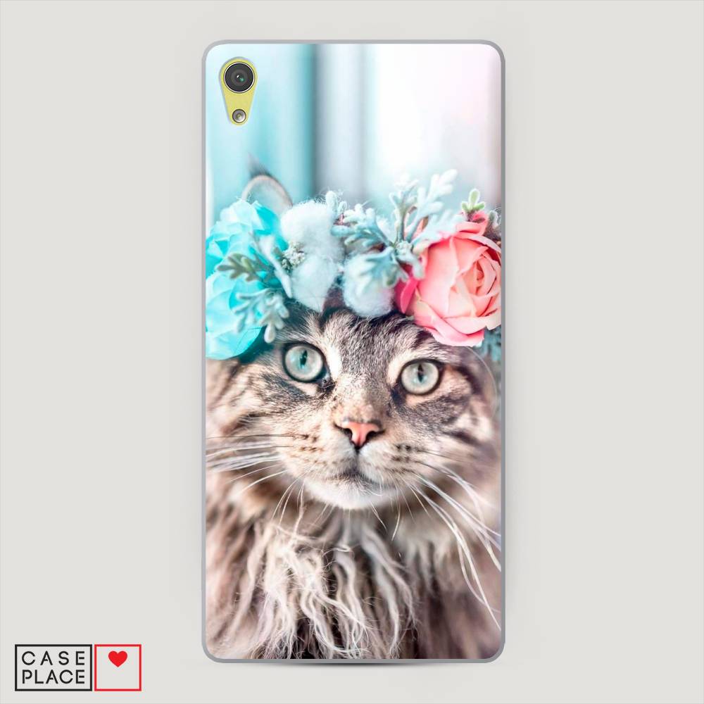 

Пластиковый чехол "Кот в венке" на Sony Xperia XA Ultra