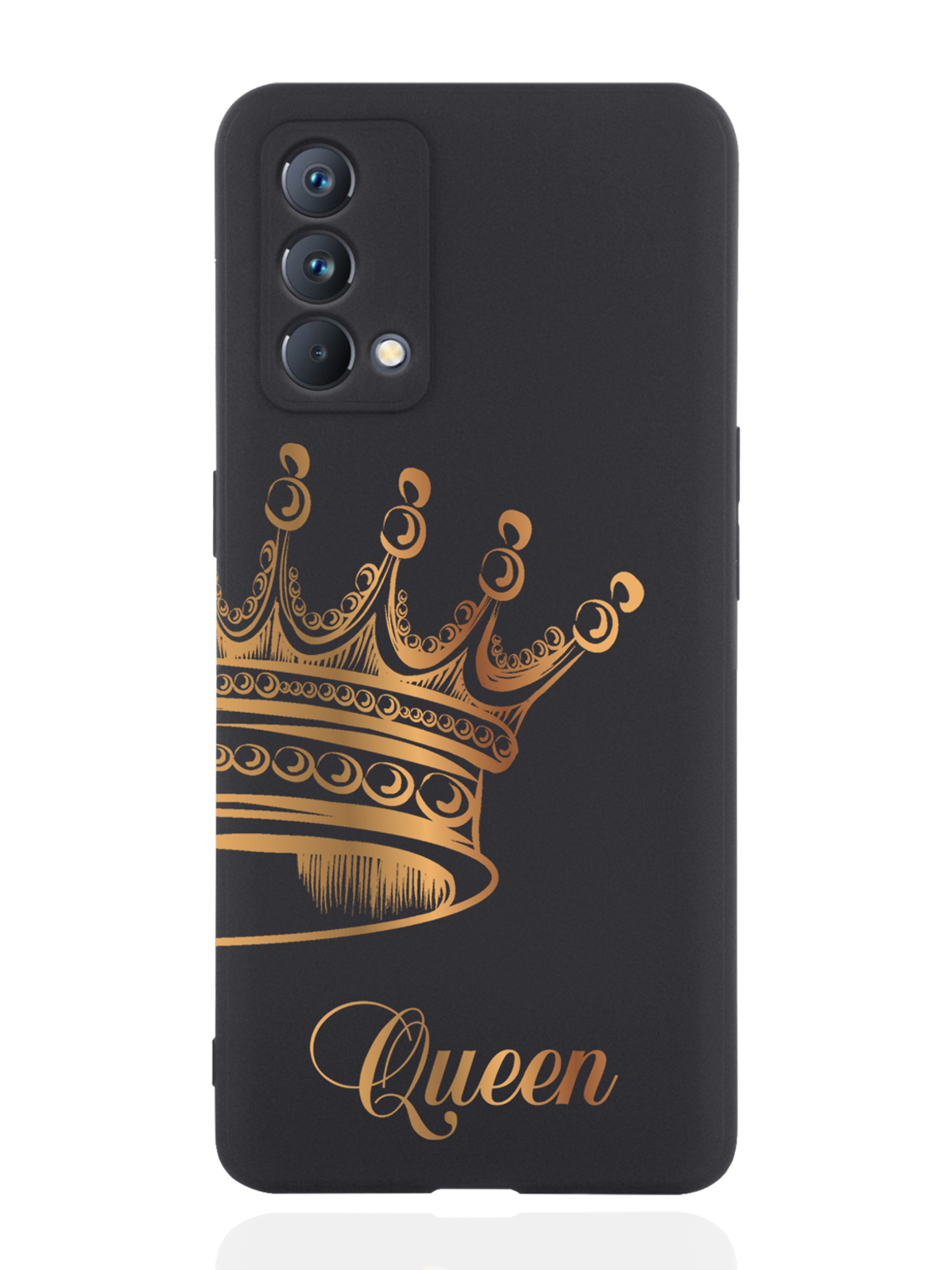 

Чехол MustHaveCase для realme GT Master Edition Парный чехол корона Queen черный, Черный;золотистый