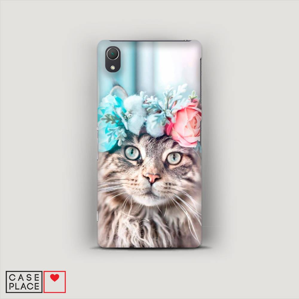 

Пластиковый чехол "Кот в венке" на Sony Xperia Z2