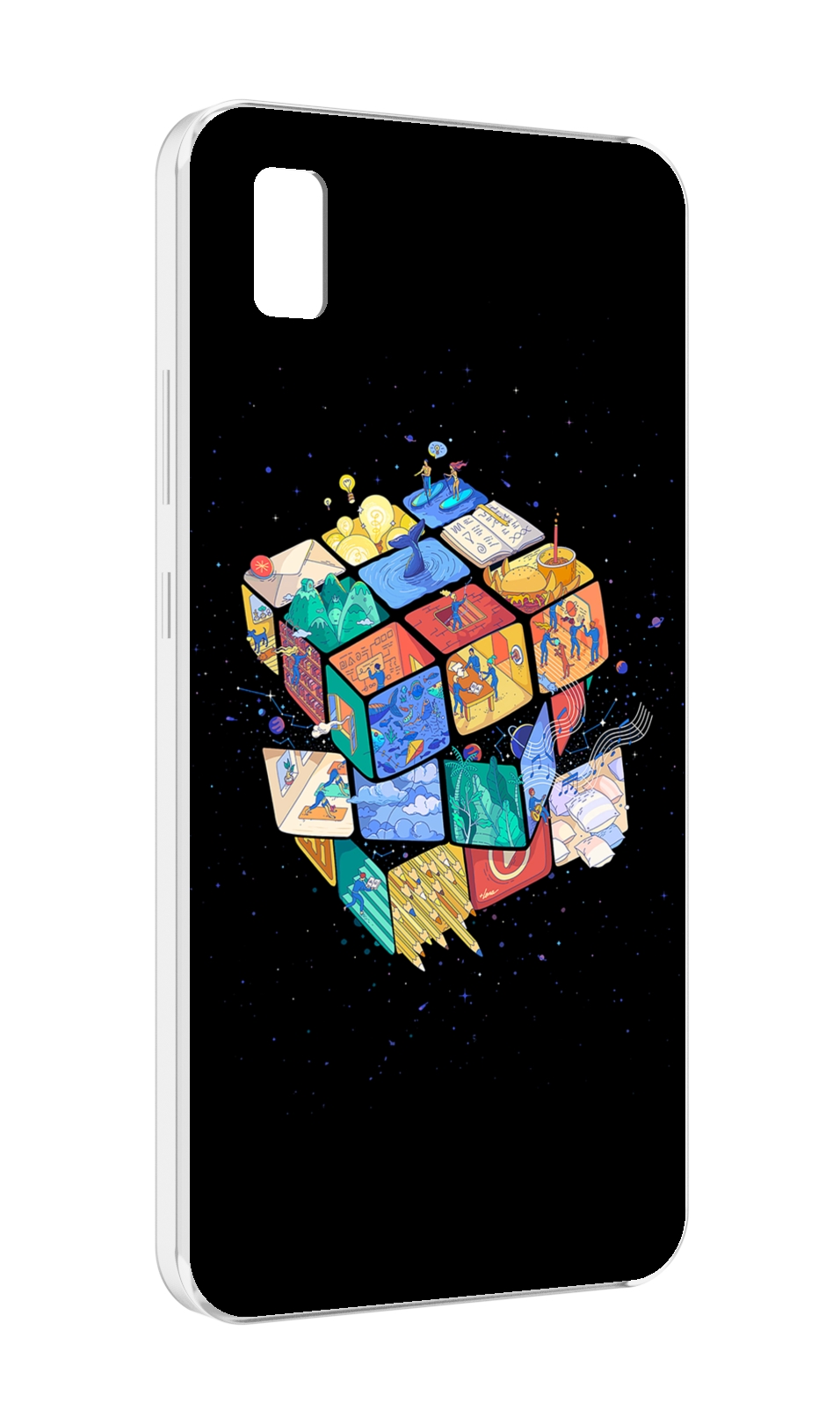 

Чехол MyPads Кубик-Рубика для ZTE BLADE L210, Прозрачный, Tocco