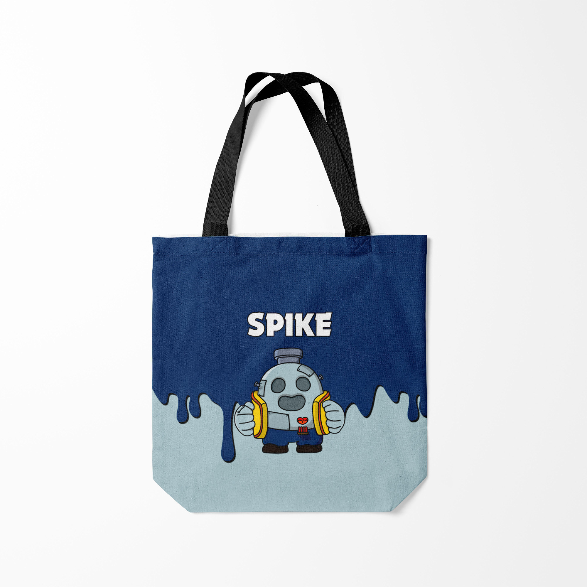 

Сумка шoппер унисекс Burnettie Brawl Stars Spike Robot, синий, Разноцветный, Brawl Stars Spike Robot