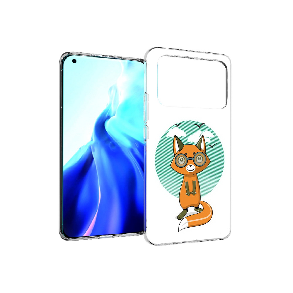 

Чехол MyPads Tocco для Xiaomi Mi 11 Ultra задумчивая лиса (PT160500.261.348), Прозрачный, Tocco