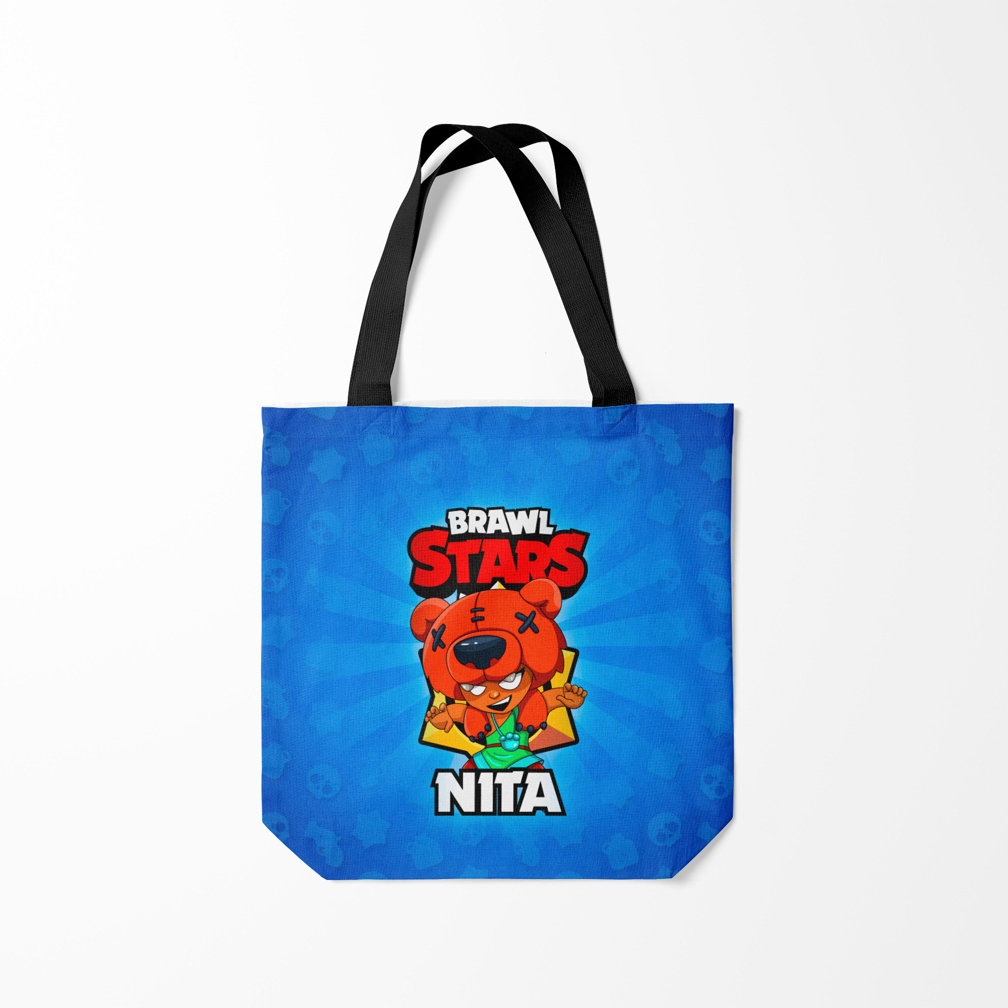 

Сумка шoппер унисекс Burnettie BRAWL STARS NITA, синий, BRAWL STARS NITA