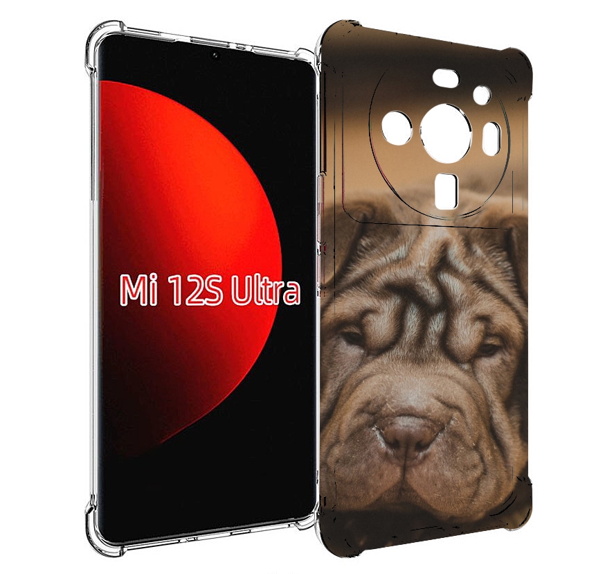 

Чехол MyPads шарпеи для Xiaomi 12S Ultra, Прозрачный, Tocco