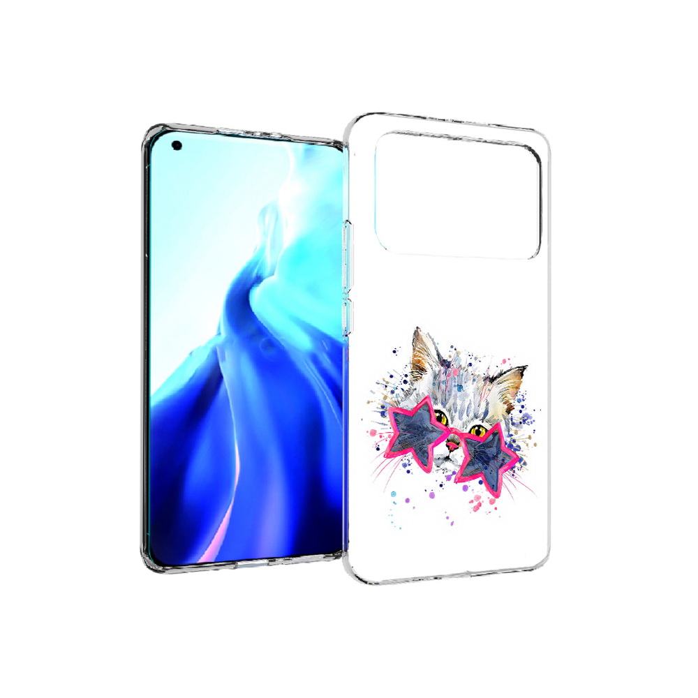 

Чехол MyPads Tocco для Xiaomi Mi 11 Ultra звездные очки (PT160500.261.353), Прозрачный, Tocco