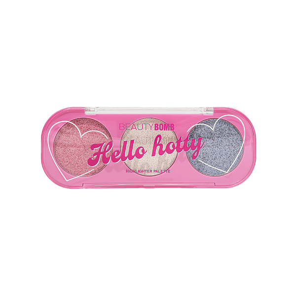 Палетка хайлайтеров Beauty Bomb Romecore Hello hotty тон 01 10 г 544₽