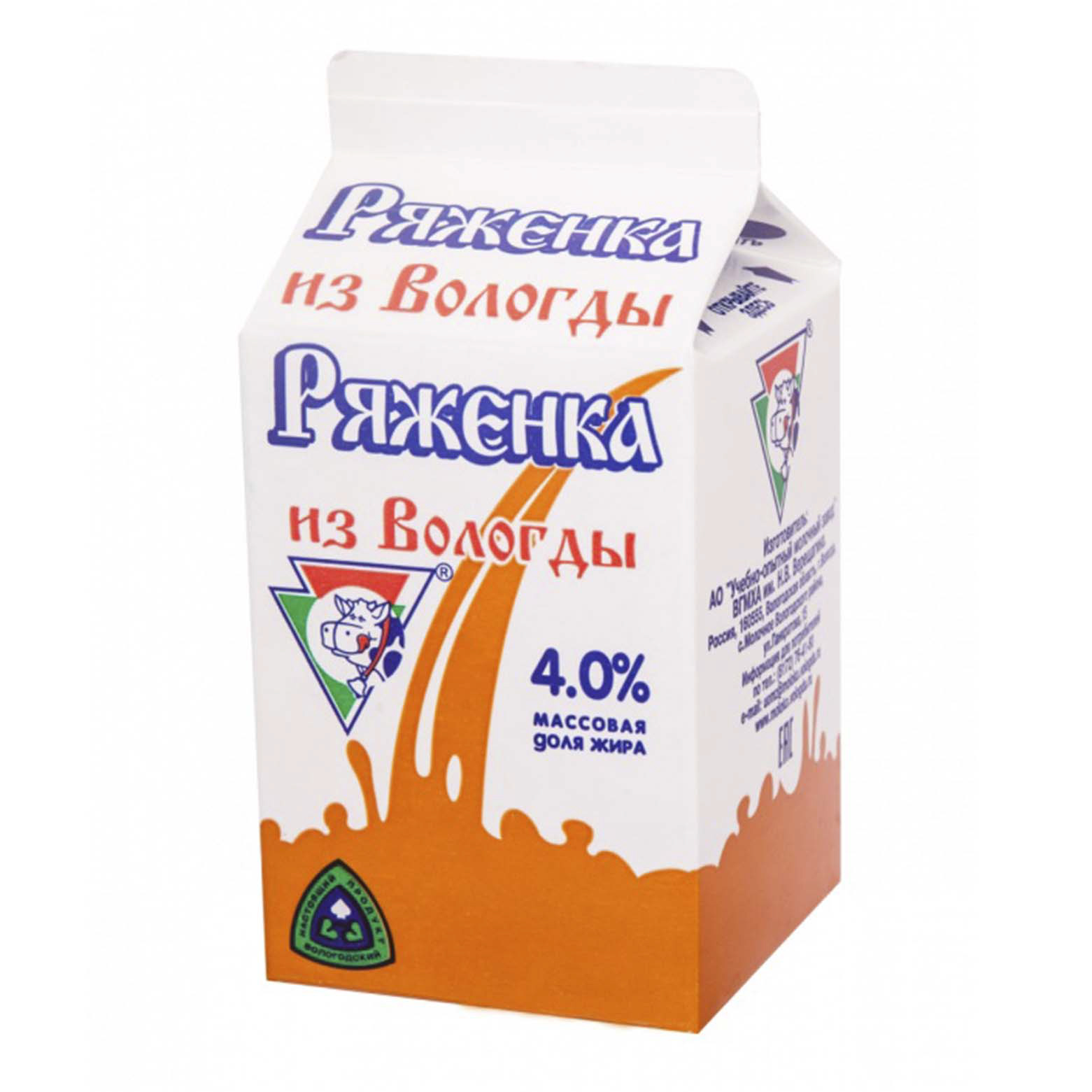 Ряженка Из Вологды 4% 470 г