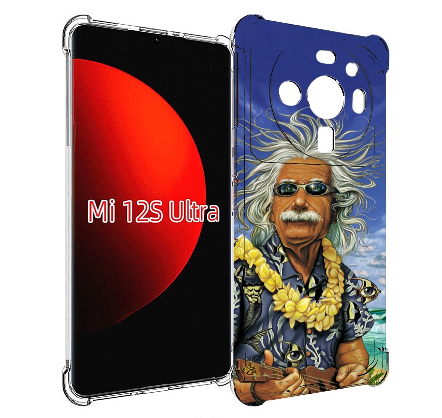 

Чехол MyPads энштейн на отдыхе для Xiaomi 12S Ultra, Прозрачный, Tocco