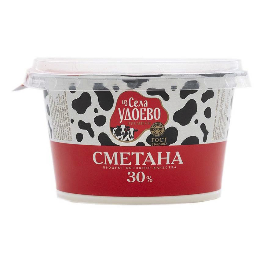 

Сметана Из села Удоево 30% бзмж 180 г