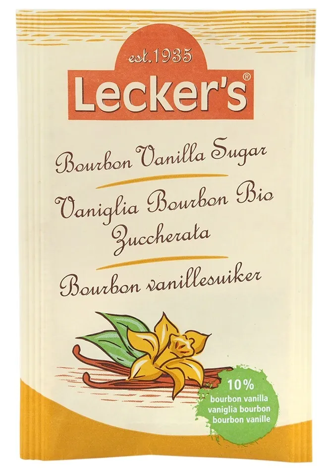 Сахар тростниковый с бурбонной ванилью Lecker's Германия 16г (2х8г)