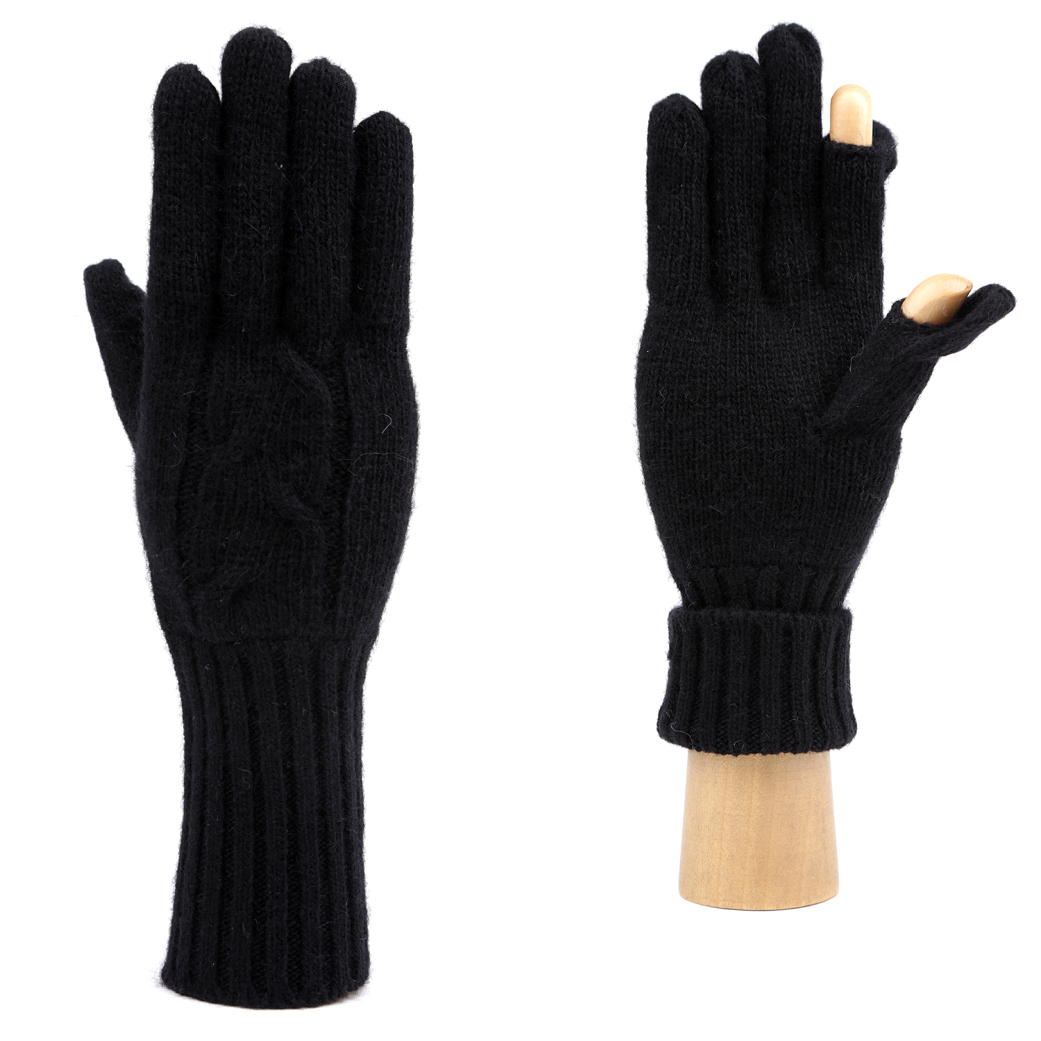 Перчатки женские FABRETTI JFF5-1, черный