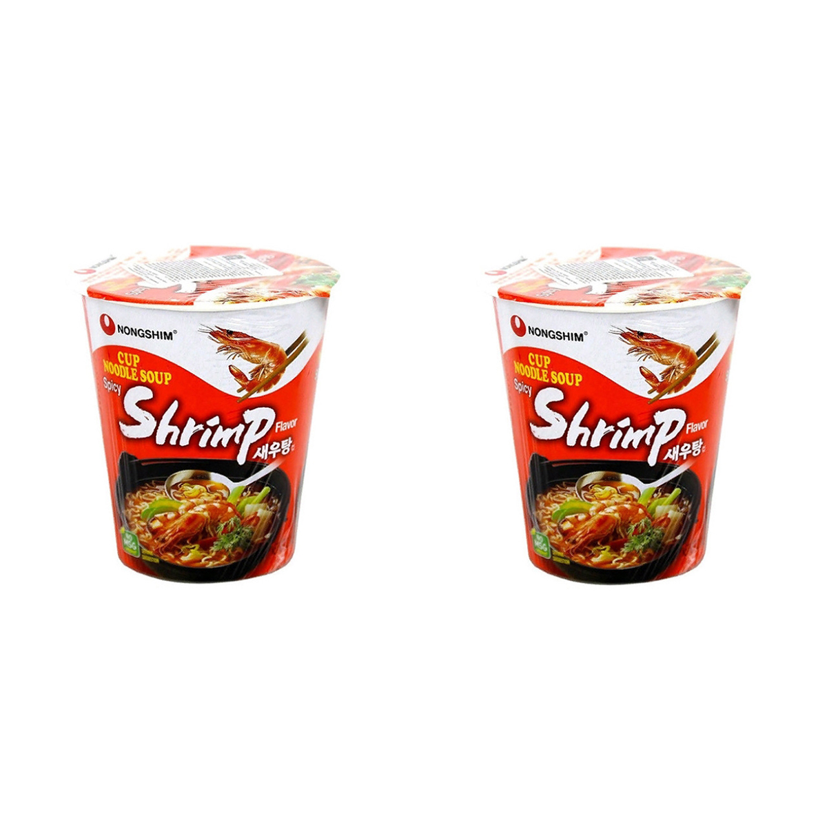 Лапша NONGSHIM Shrimp острая со вкусом креветок 2 шт по 67 г 538₽