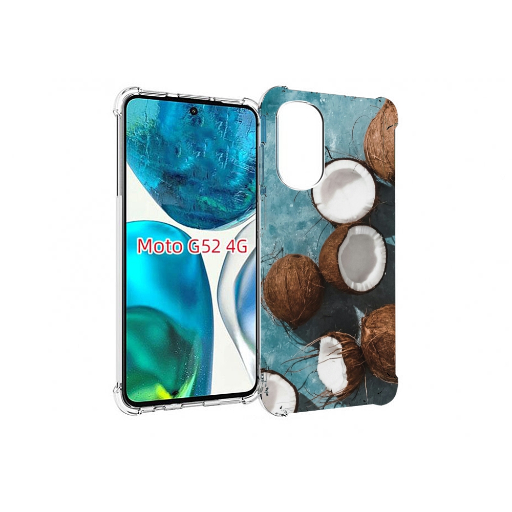 

Чехол MyPads красивые-кокосы для Motorola Moto G82 / Moto G52, Прозрачный, Tocco