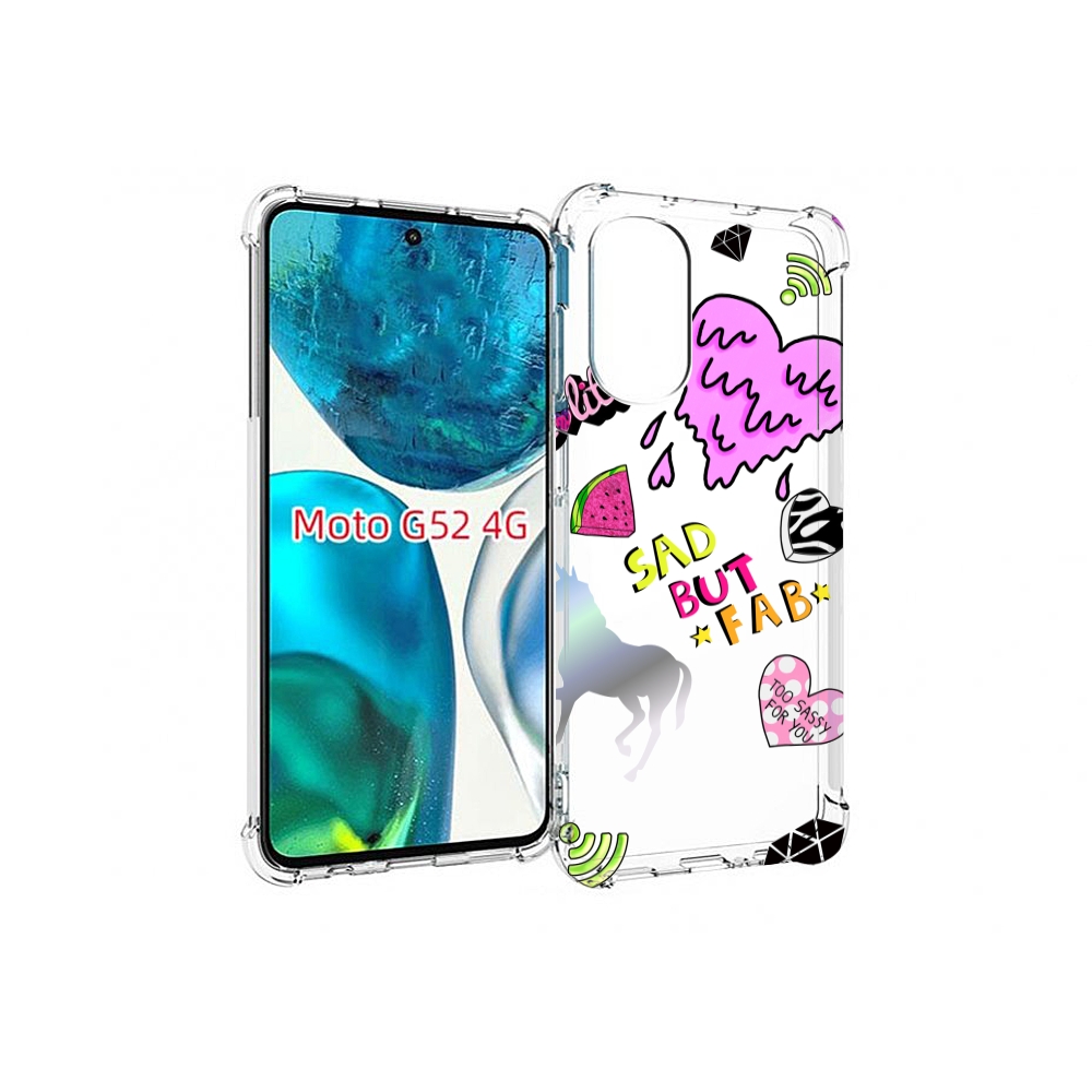 

Чехол MyPads красивые-смайлики для Motorola Moto G82 / Moto G52, Прозрачный, Tocco