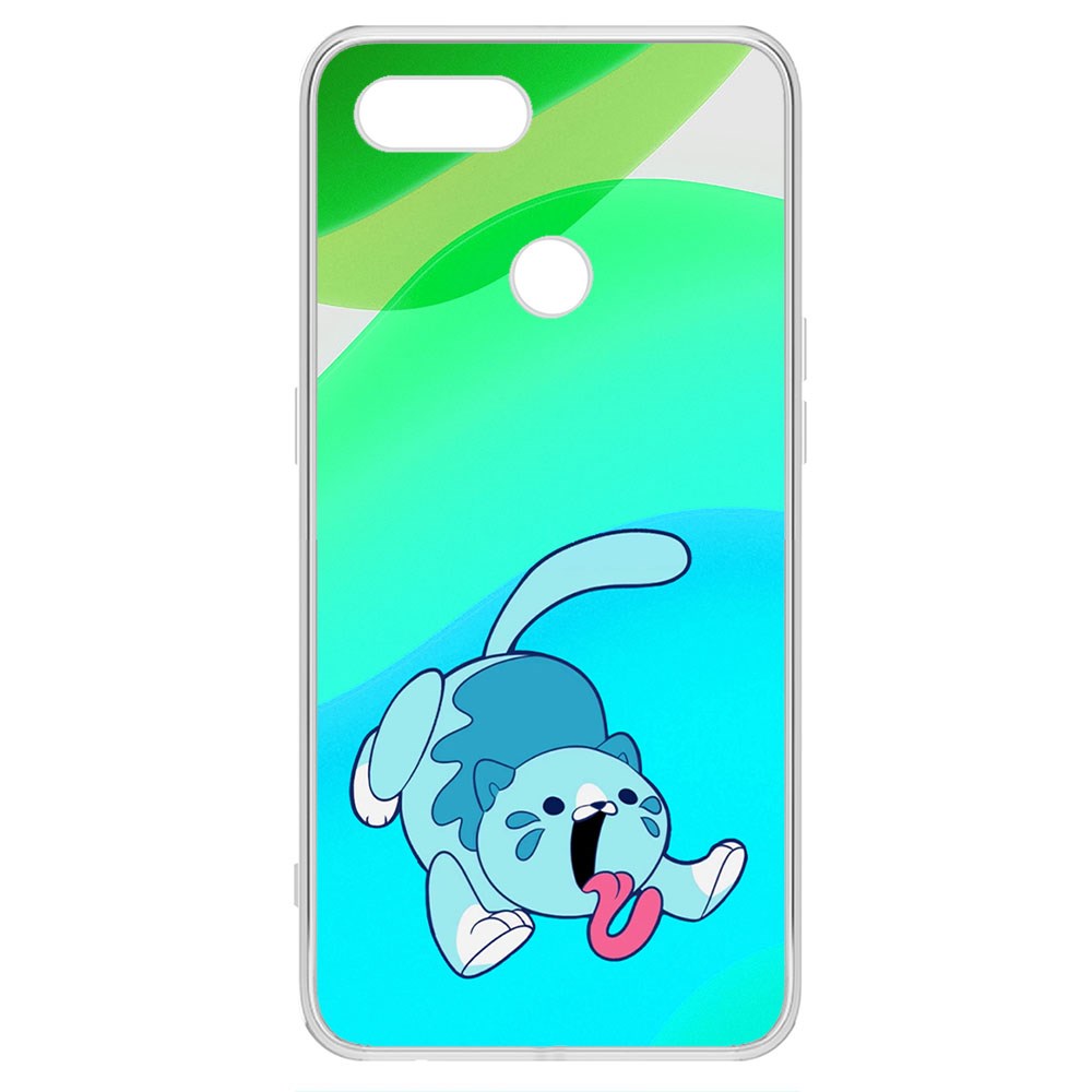 

Чехол-накладка Krutoff Clear Case Хаги Ваги - Конфетная Кошка для Oppo A7, Прозрачный