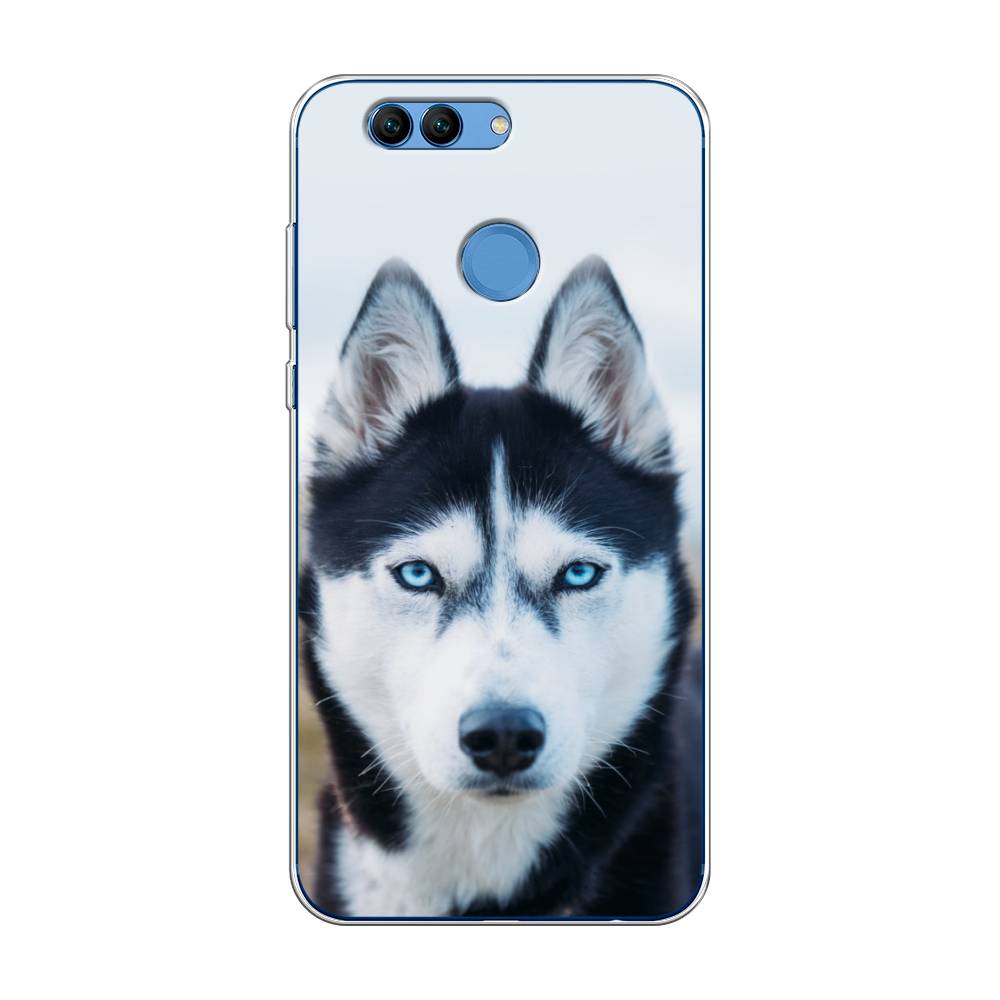 

Чехол на Huawei Nova 2 "Хаски 2", Синий;белый, 62950-1