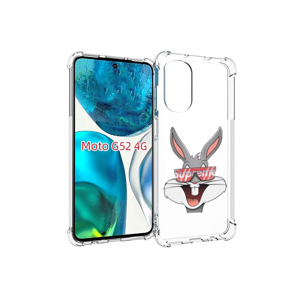 

Чехол MyPads крутой-заяц для Motorola Moto G82 / Moto G52, Прозрачный, Tocco
