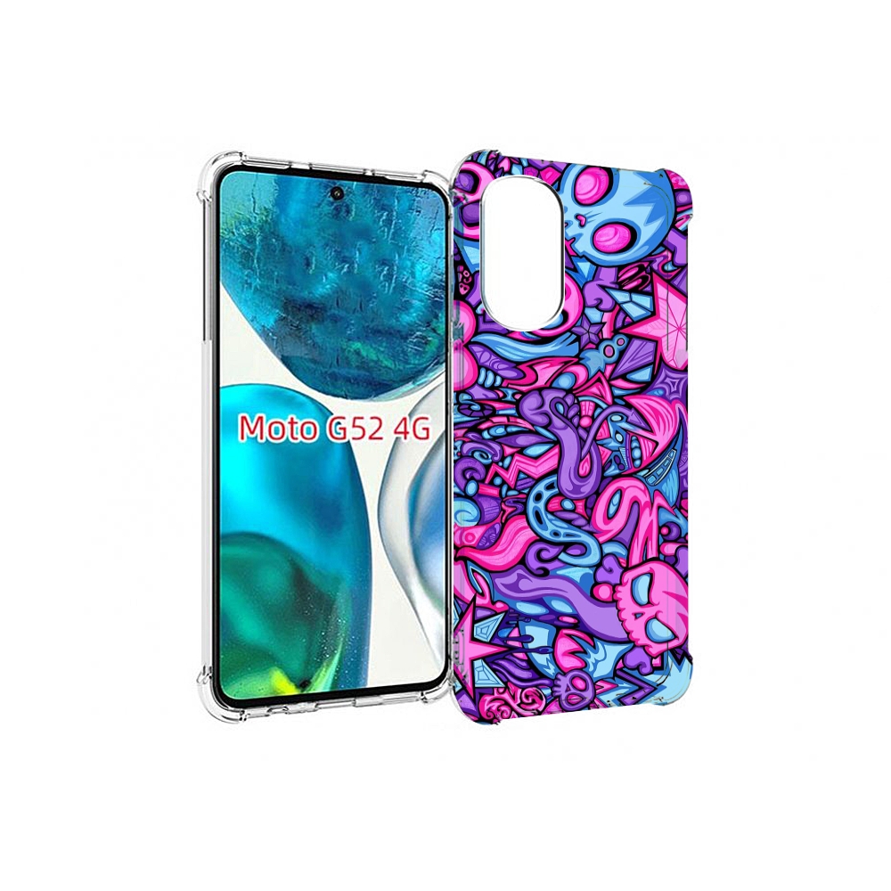 

Чехол MyPads крутой-паттерн для Motorola Moto G82 / Moto G52, Прозрачный, Tocco
