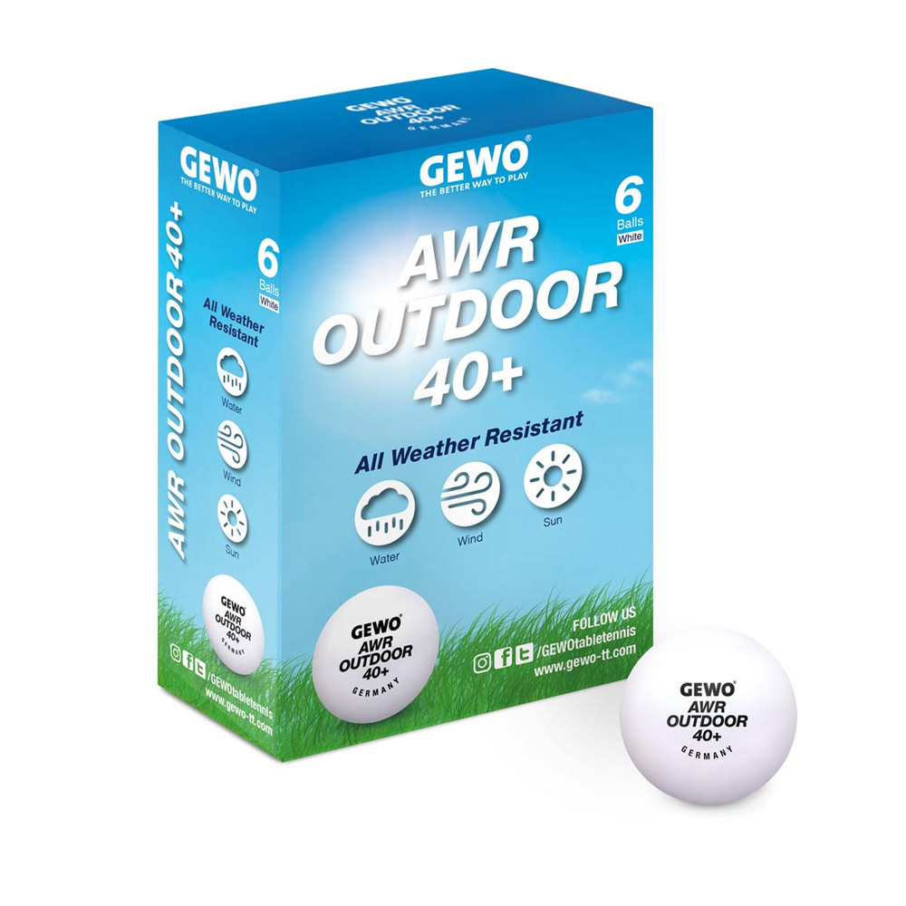 Теннисный мяч Gewo Outdoor AWR 6 шт. белый