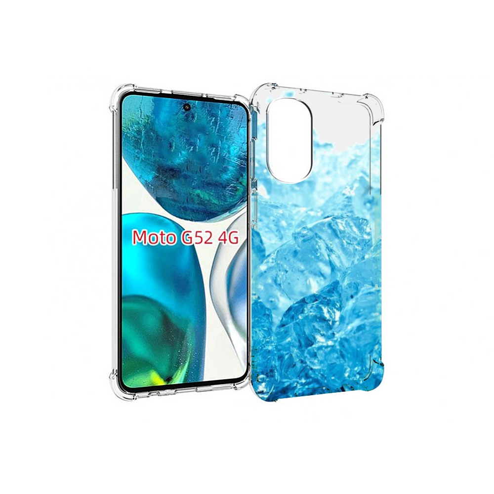 

Чехол MyPads кусочки-льда для Motorola Moto G82 / Moto G52, Прозрачный, Tocco