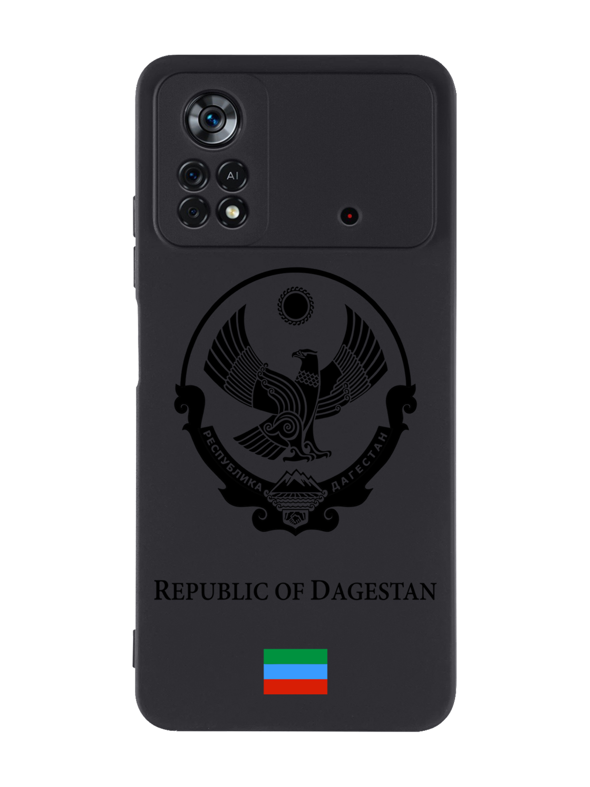 

Чехол SignumCase для Poco X4 Pro 5G Черный лаковый Герб Дагестана черный