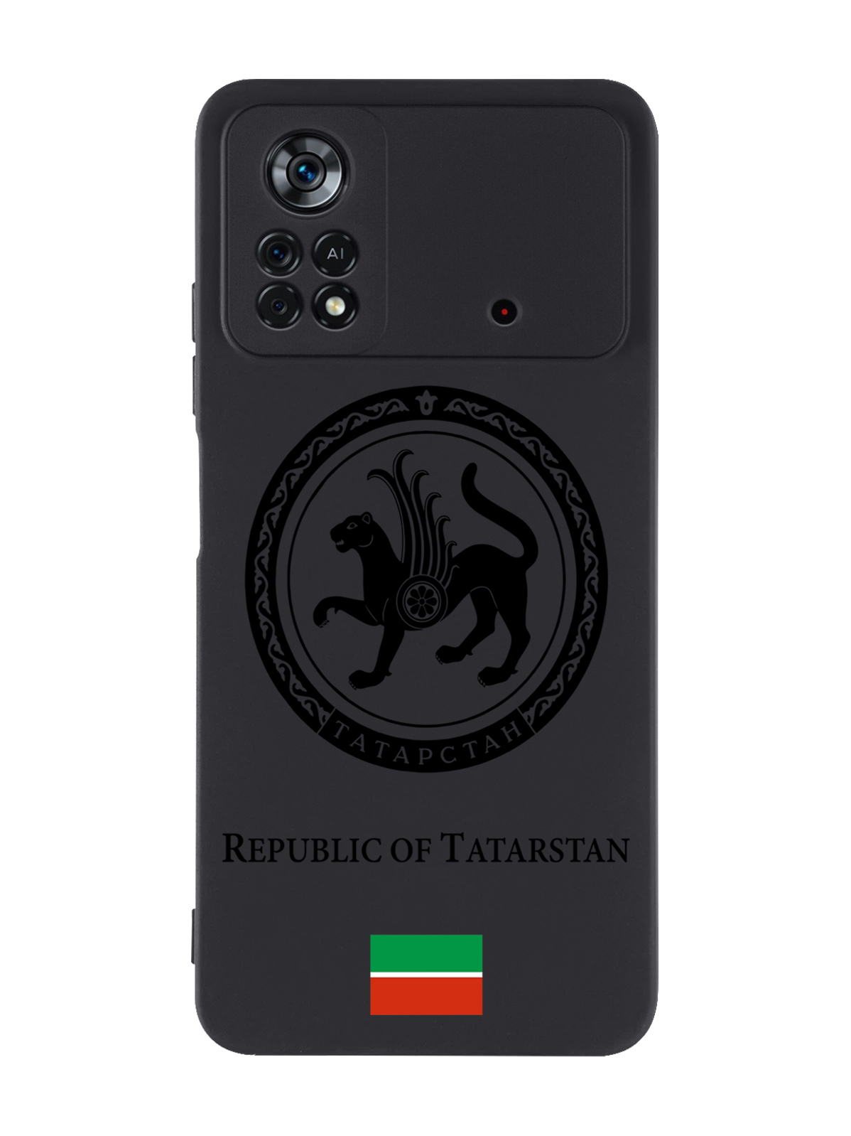 

Чехол SignumCase для Poco X4 Pro 5G Черный лаковый Герб Татарстана черный