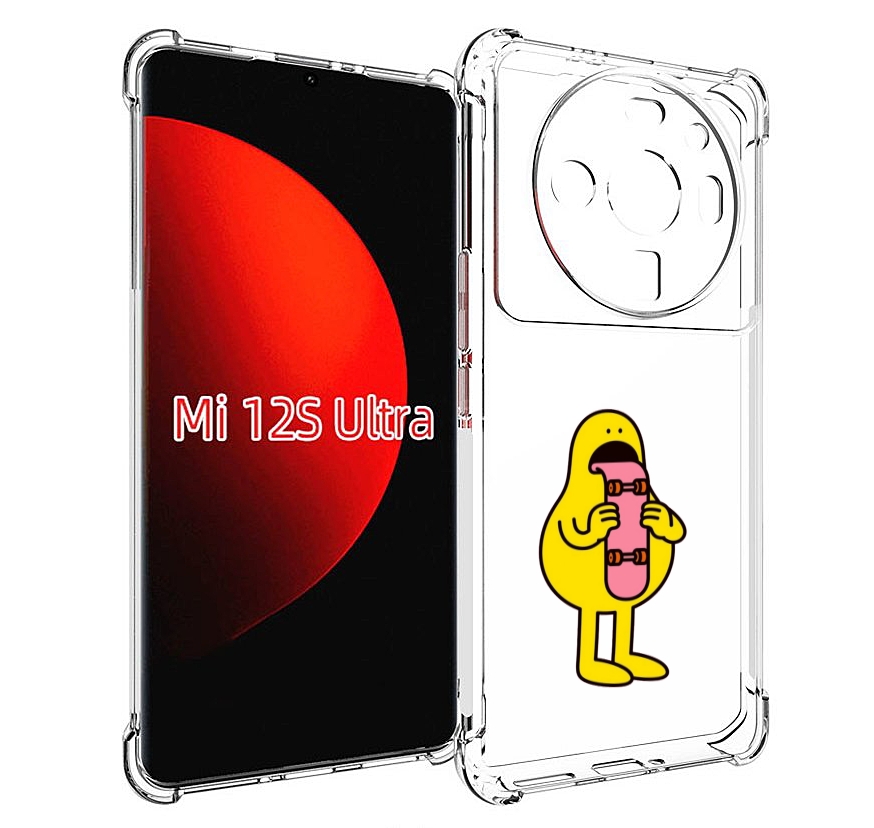 

Чехол MyPads язычок скейтер для Xiaomi 12S Ultra, Прозрачный, Tocco