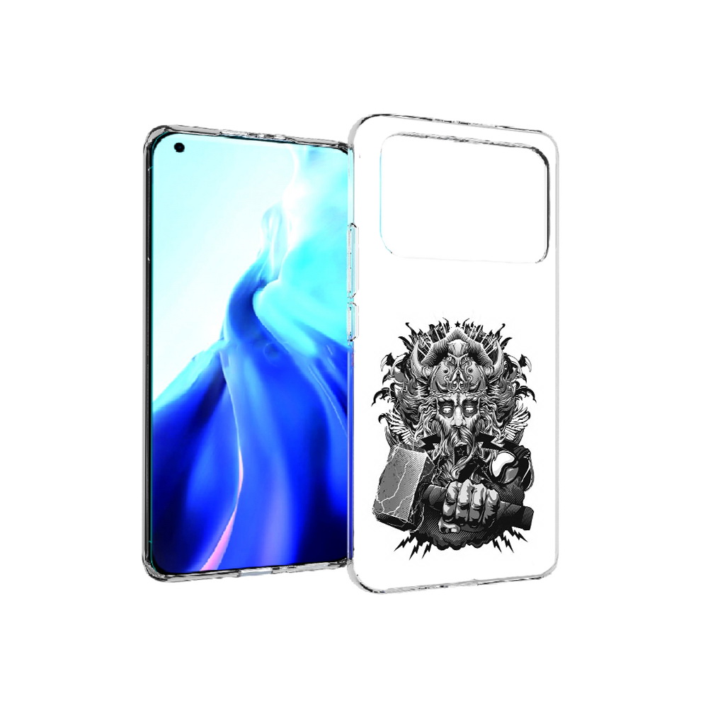 

Чехол MyPads Tocco для Xiaomi Mi 11 Ultra злой тор (PT160500.261.363), Прозрачный, Tocco