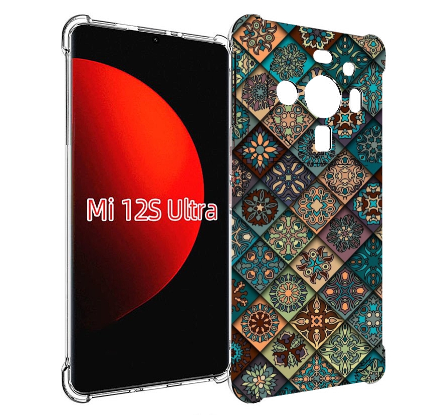 

Чехол MyPads ячейки с арнаментами для Xiaomi 12S Ultra, Прозрачный, Tocco