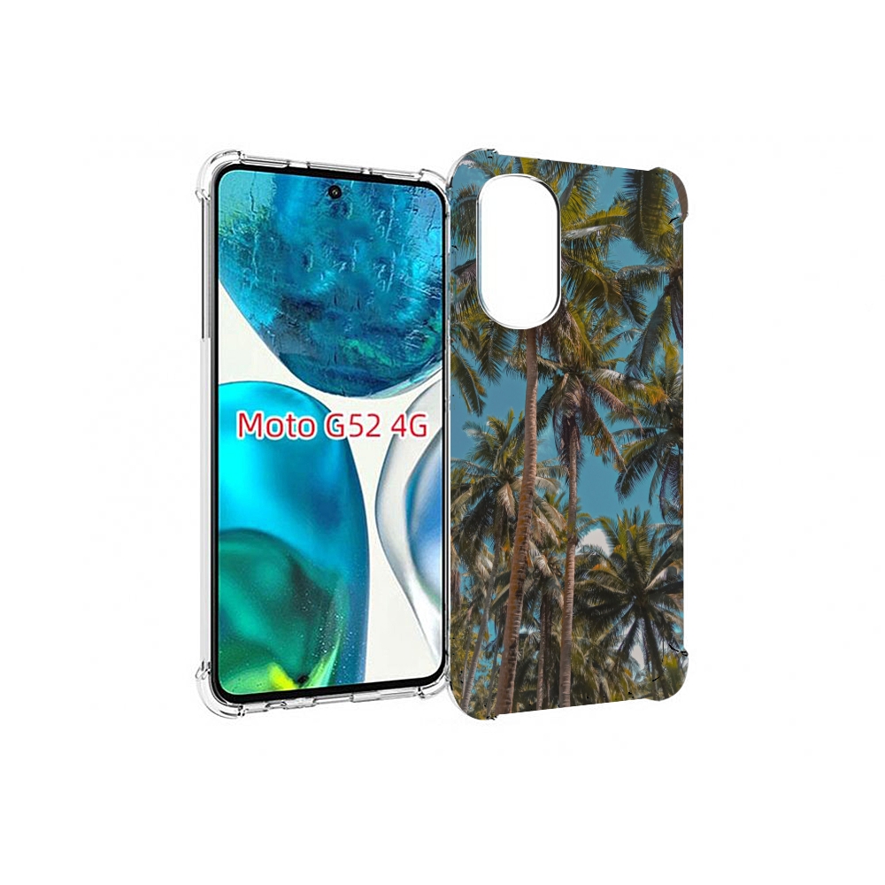 

Чехол MyPads летние пальмы для Motorola Moto G82 / Moto G52, Прозрачный, Tocco