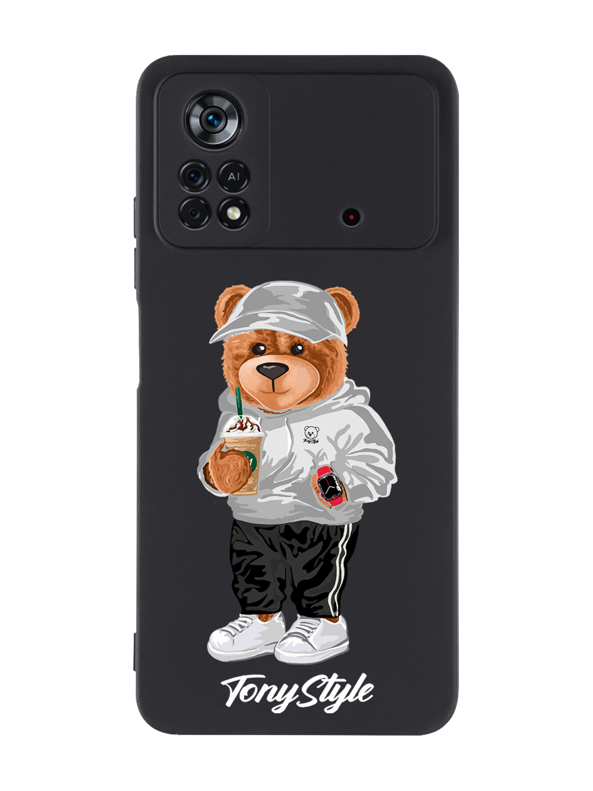 

Чехол Tony Style для Poco X4 Pro 5G Tony Style с кофе черный, Серый;белый;черный