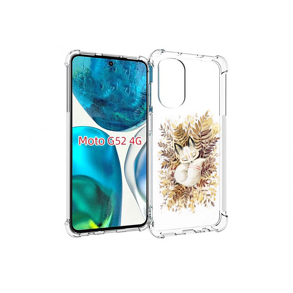 

Чехол MyPads лисенок в траве для Motorola Moto G82 / Moto G52, Прозрачный, Tocco