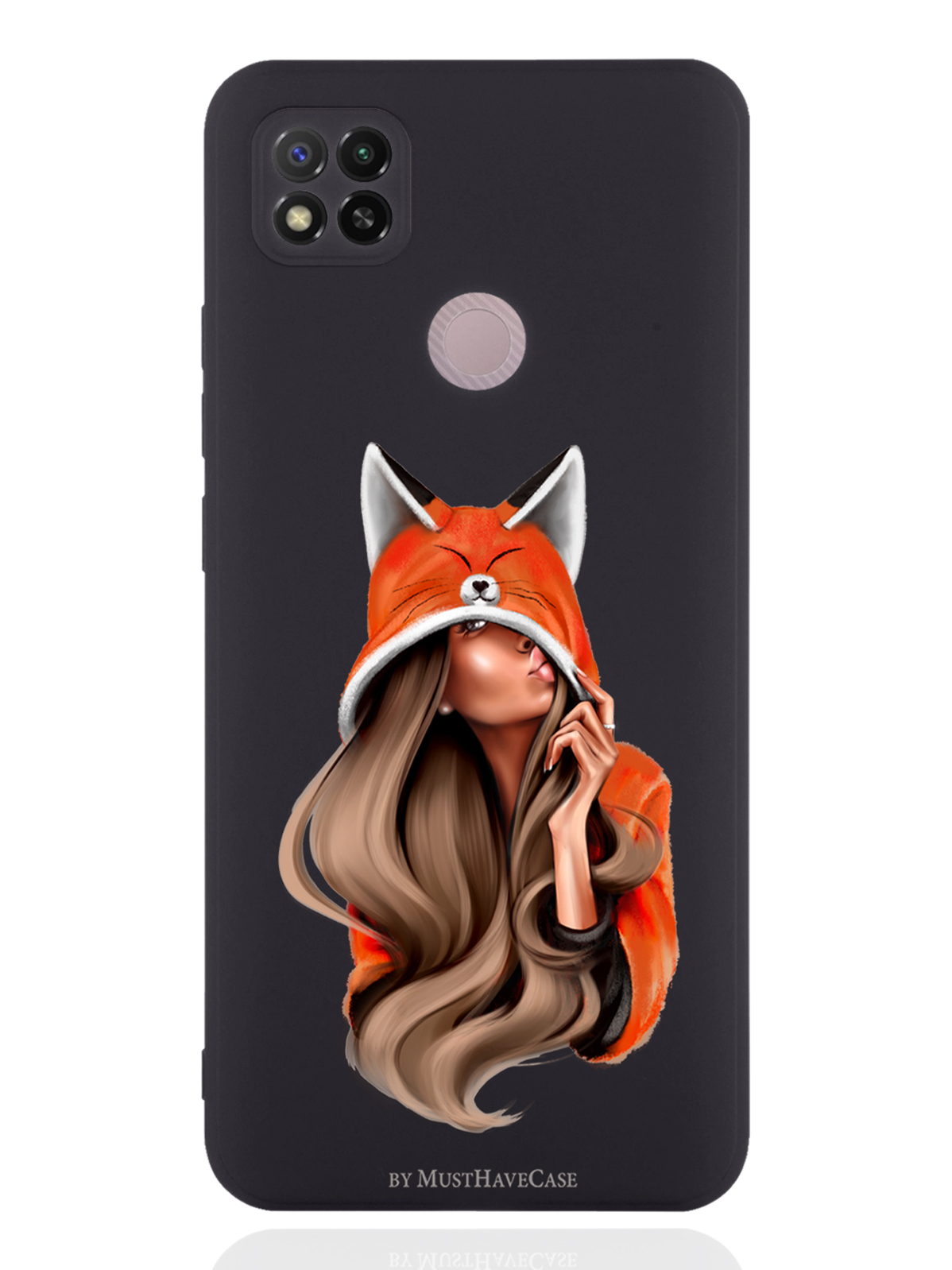 

Чехол MustHaveCase для Xiaomi Redmi 9C Foxy Girl/ Лисичка черный, Оранжевый;черный