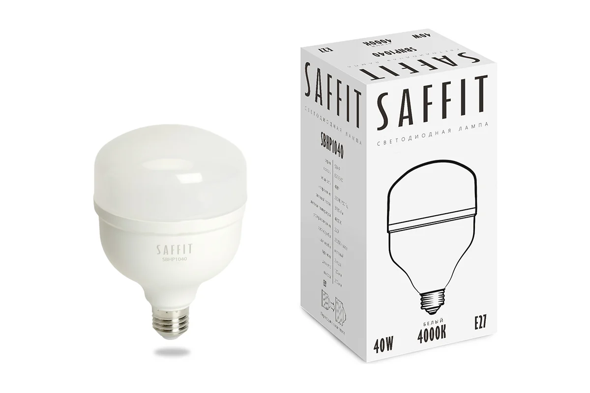 

Лампа светодиодная Saffit E27-E40 40W 4000K Цилиндр Матовая SBHP1040 55092