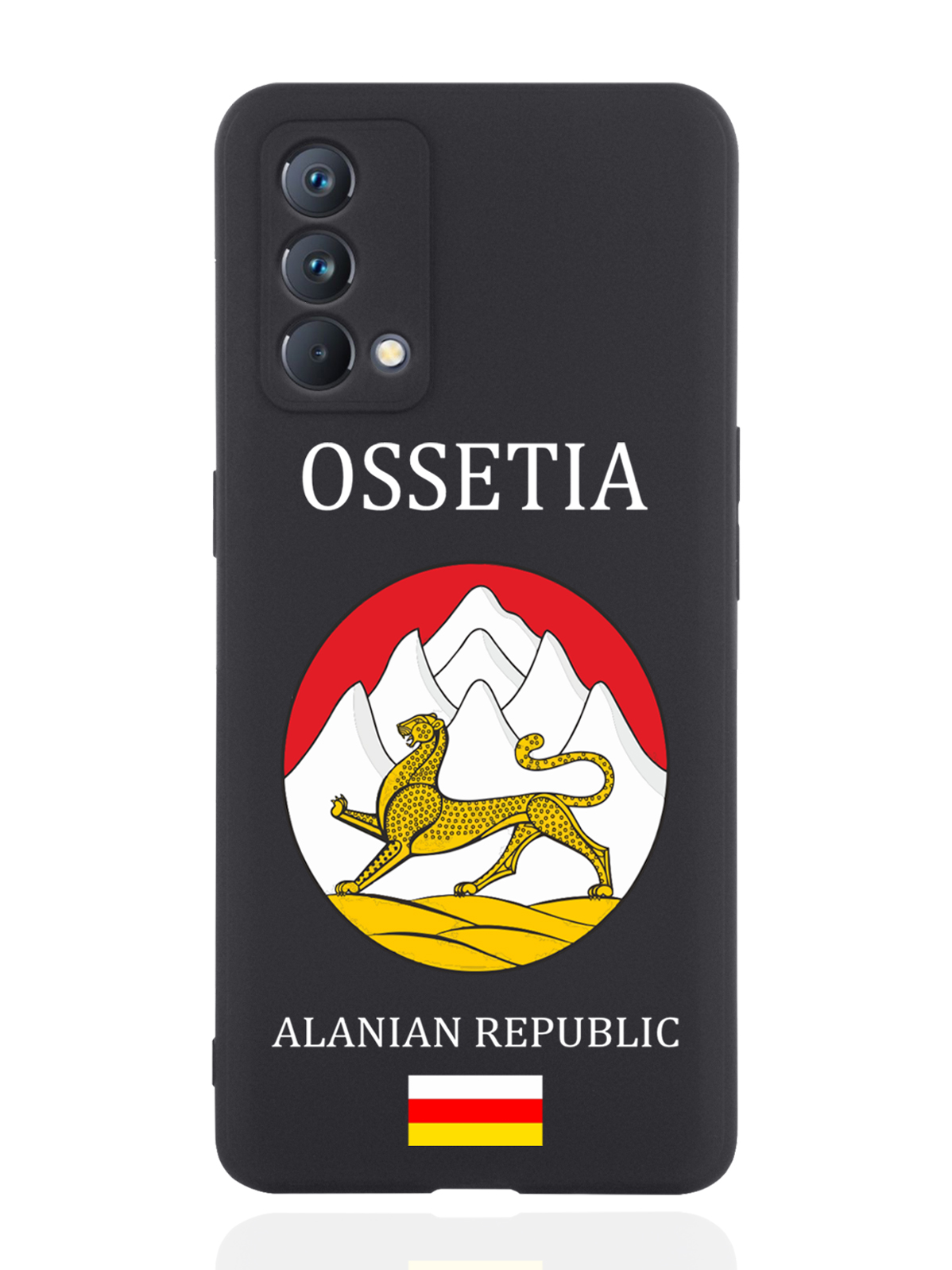 

Чехол SignumCase для realme GT Master Edition Герб Северной Осетии черный, Разноцветный