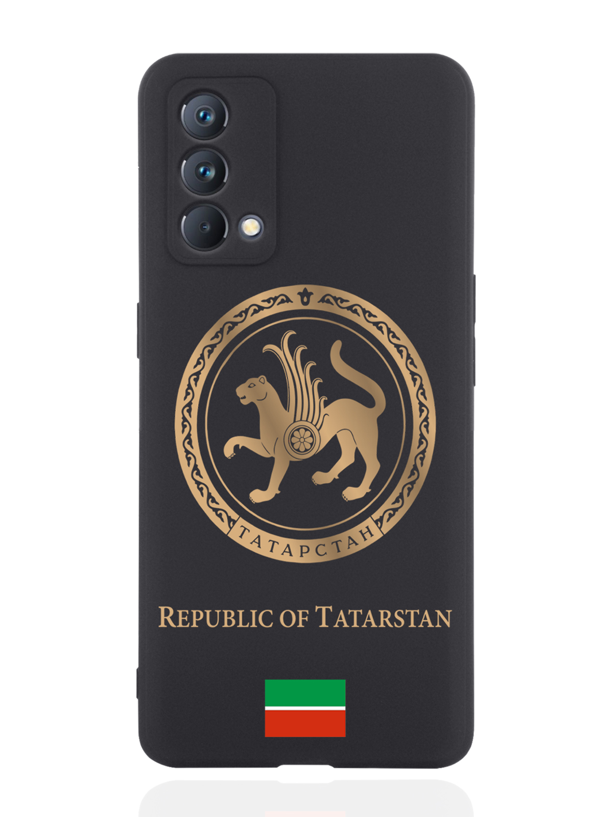 

Чехол SignumCase для realme GT Master Edition Золотой Герб Татарстана черный, Золотистый;черный
