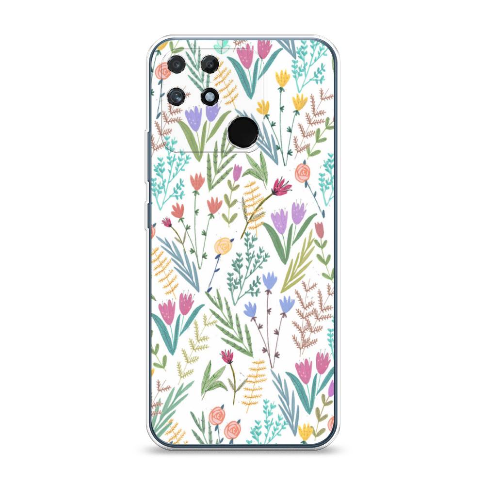 

Чехол Awog на Realme Narzo 50A "Полевые цветы рисунок", Разноцветный, 258450-8