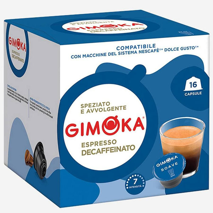 Кофе капсулы Gimoka Dolce Gusto SOAVE Decaffeinato ?16