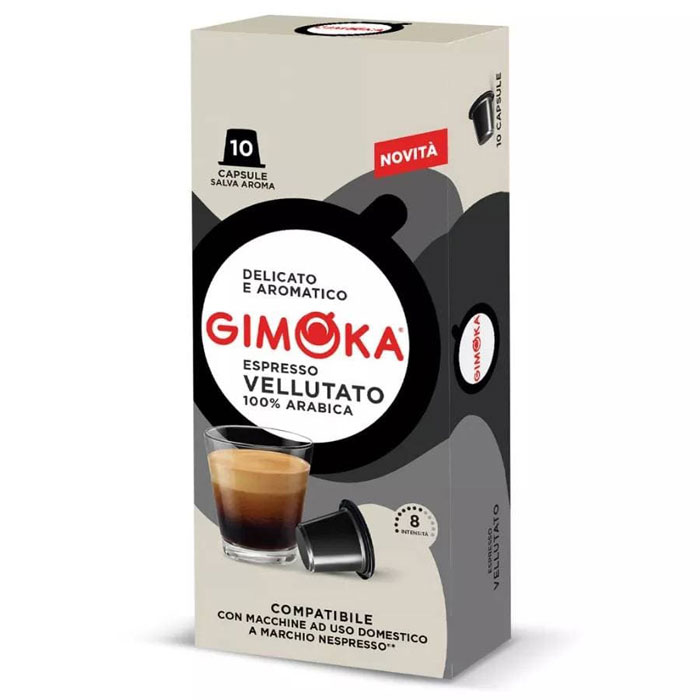 Кофе капсулы Gimoka Nespresso VELLUTATO Espresso ?10