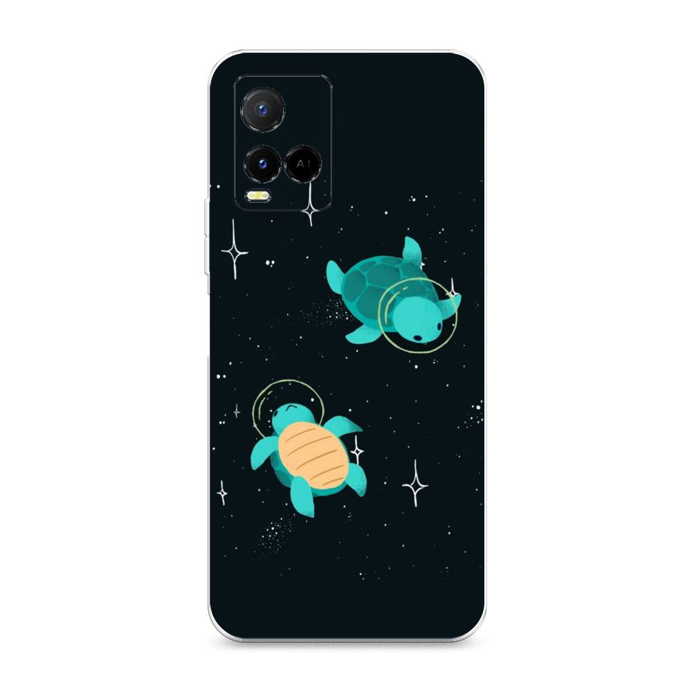 

Чехол Awog на Vivo Y21e "Черепашки космонавты", Разноцветный, 266350-4