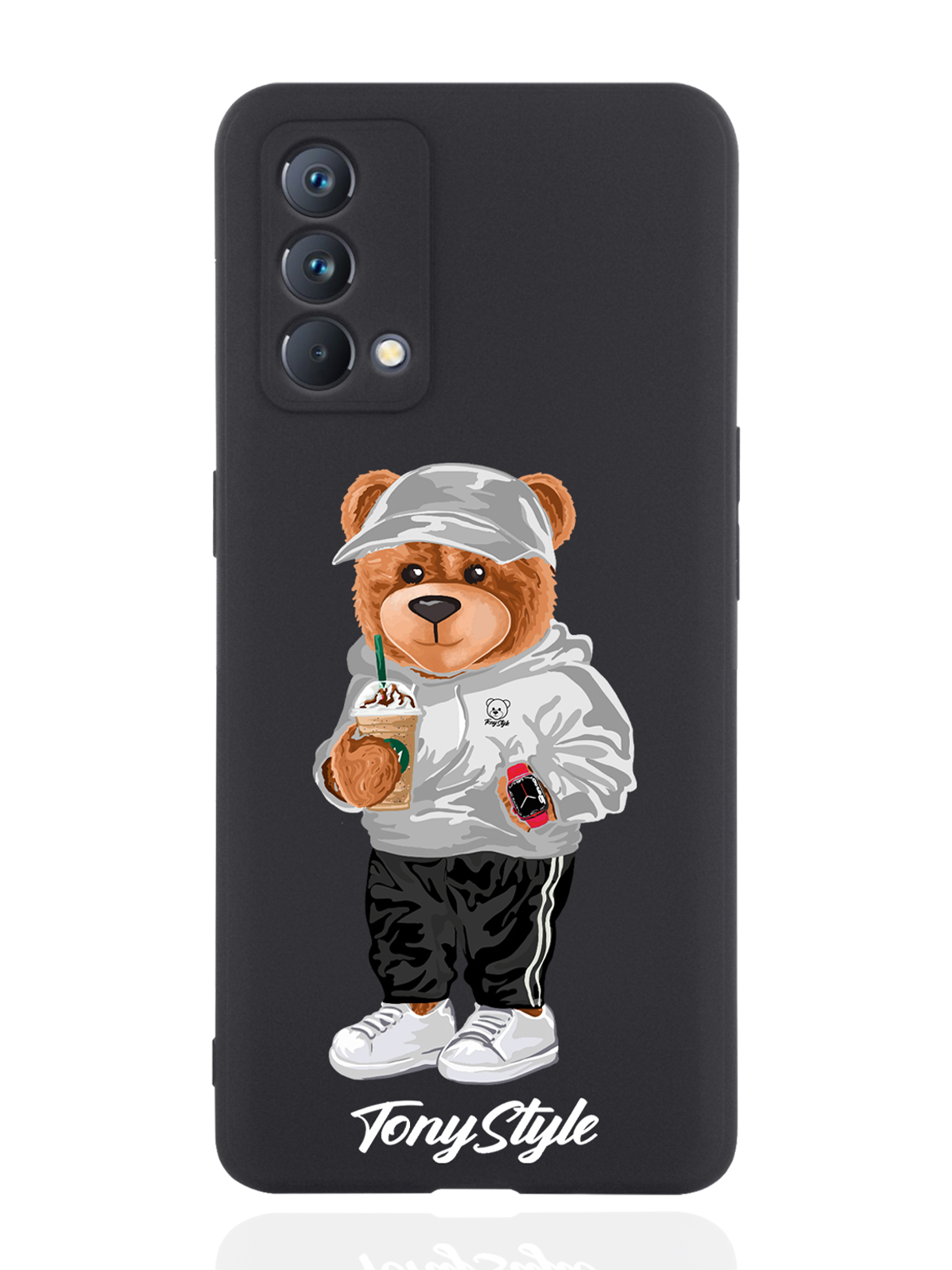 

Чехол Tony Style для realme GT Master Edition Tony Style с кофе черный, Серый;белый;черный