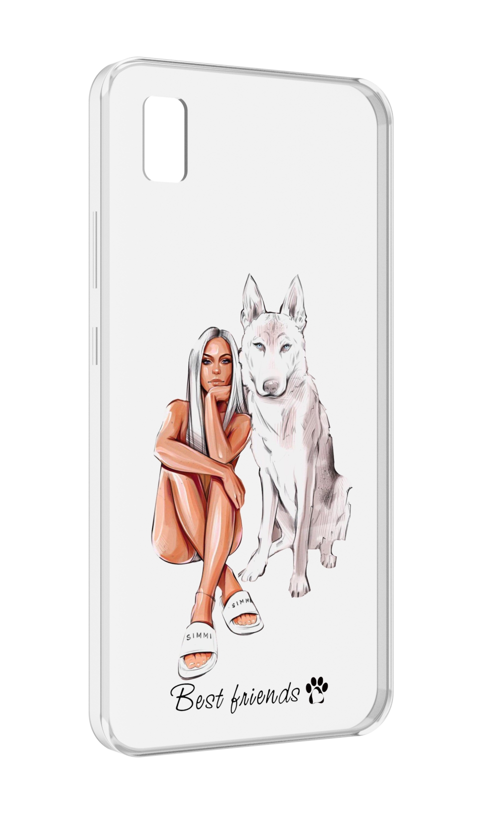 

Чехол MyPads Лучшие-друзья для ZTE BLADE L210, Прозрачный, Tocco