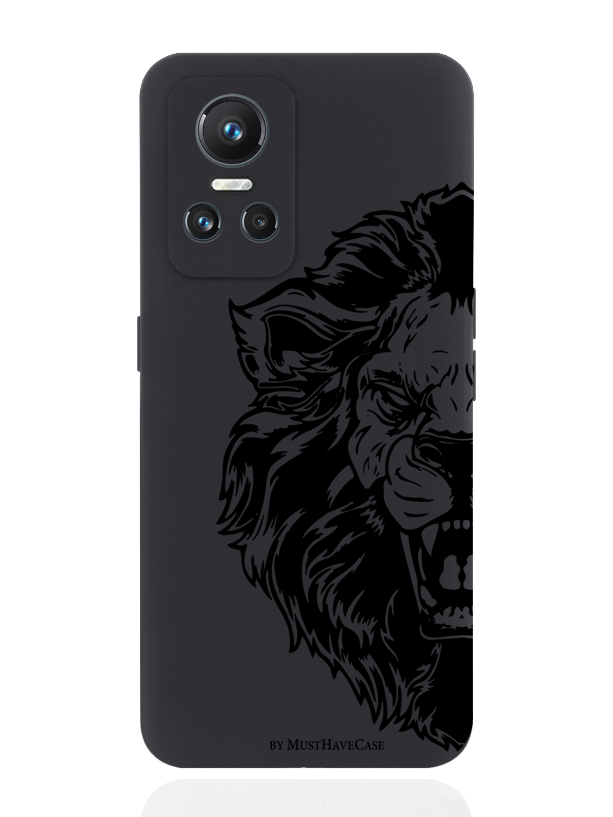 

Чехол MustHaveCase для realme GT Neo3 Король Лев черный, Черный;коричневый