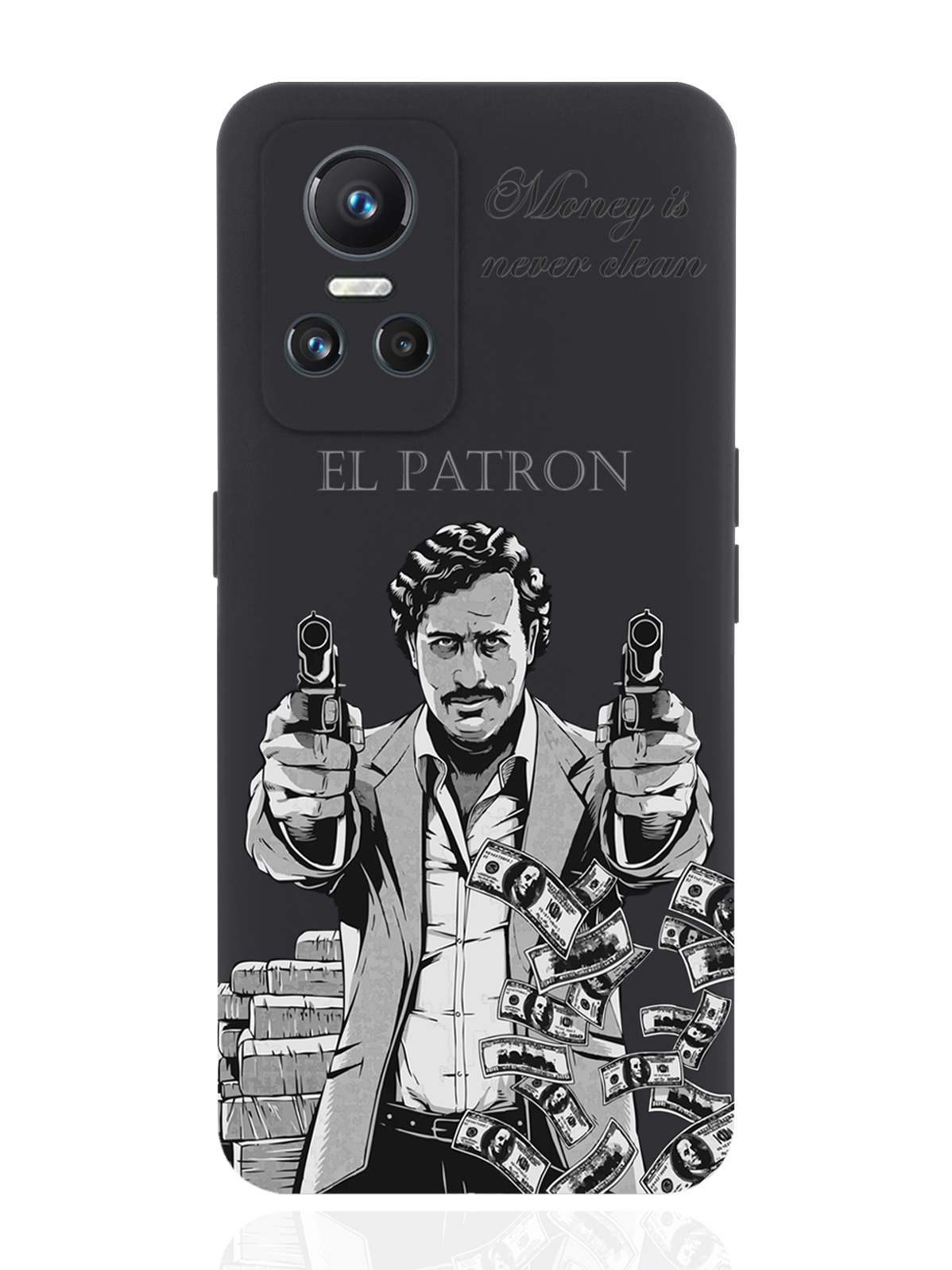 фото Чехол musthavecase для realme gt neo3 el patron pablo escobar/ пабло эскобар черный