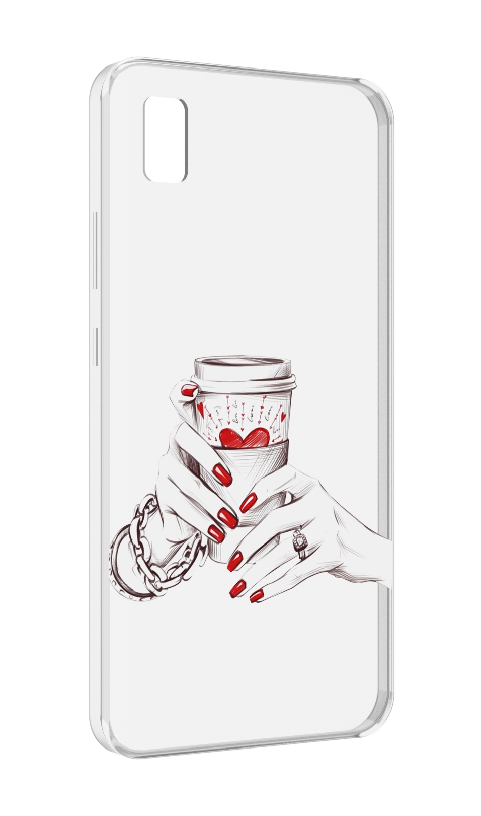 Чехол MyPads Любовный-стакан для ZTE BLADE L210