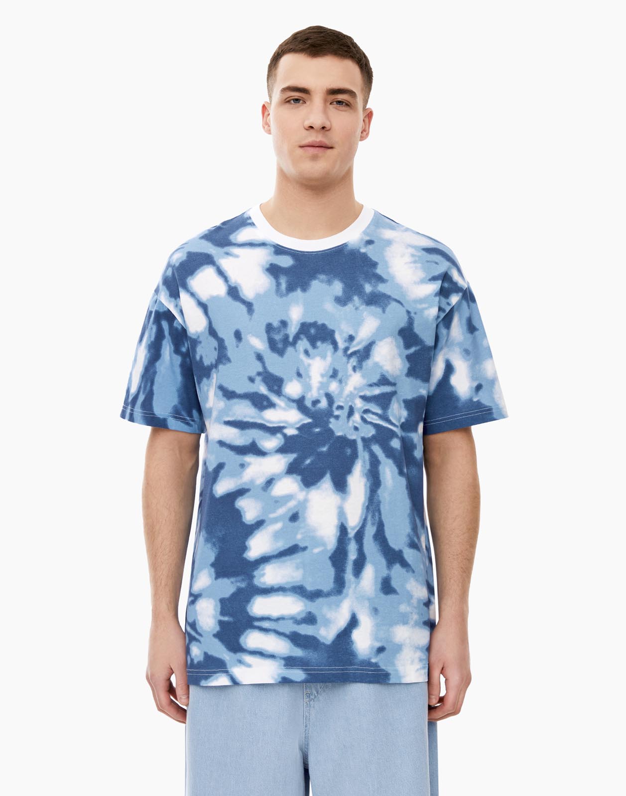 

Футболка мужская Gloria Jeans BKT012195 голубая 2XL, Голубой, BKT012195