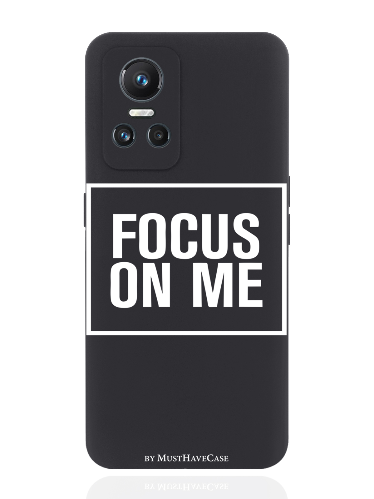 

Чехол MustHaveCase для realme GT Neo3 Focus on me черный, Черный;белый